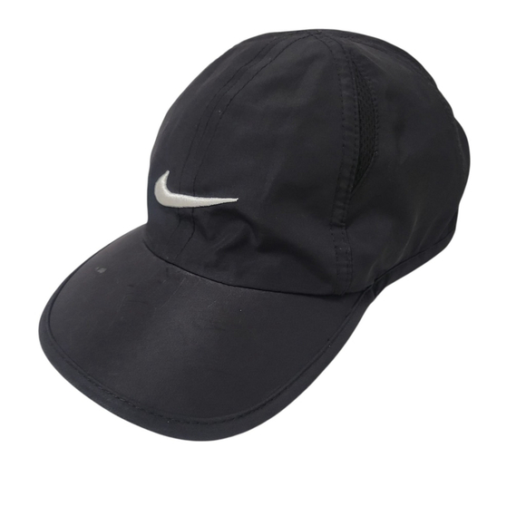 Nike FeatherLight Dri-Fit Hat Cap Black Unisex Toddler Tennis Excellent Cond. - Picture 3 of 8
